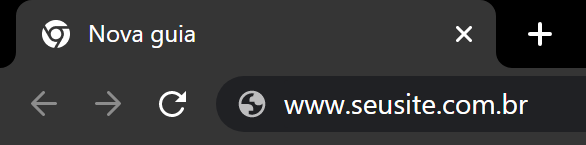 digitando url no chrome