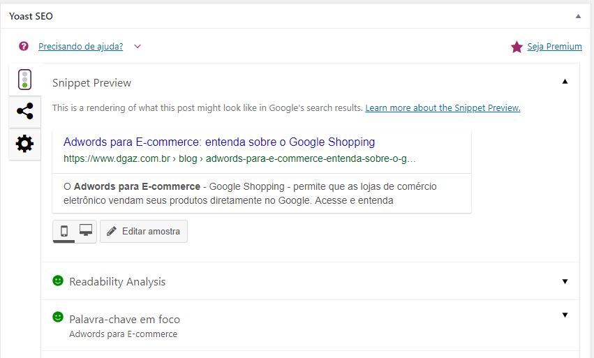 exemplo do template do yoast na plataforma wordpress