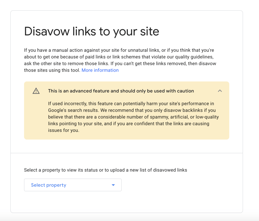 Google recommendation on "Disavow links to your site"