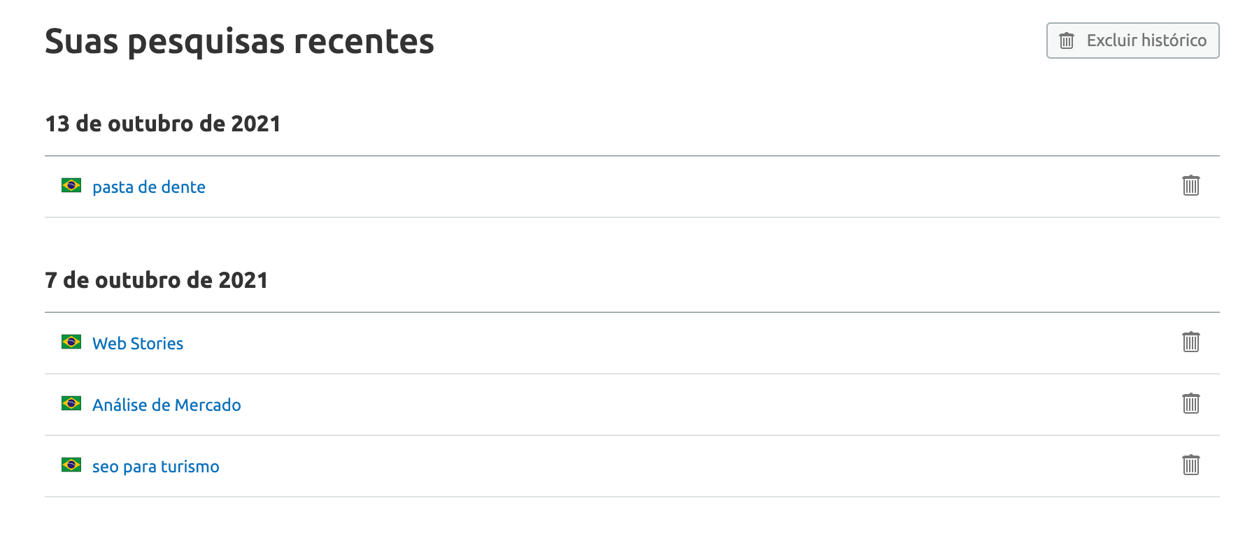 Pesquisas recentes KWMT