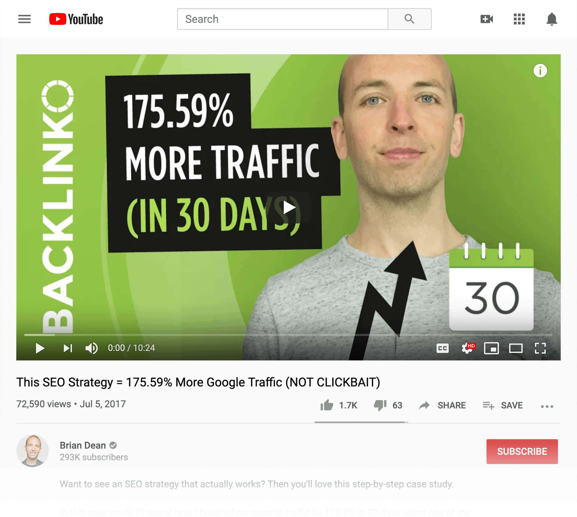 SEO strategy video