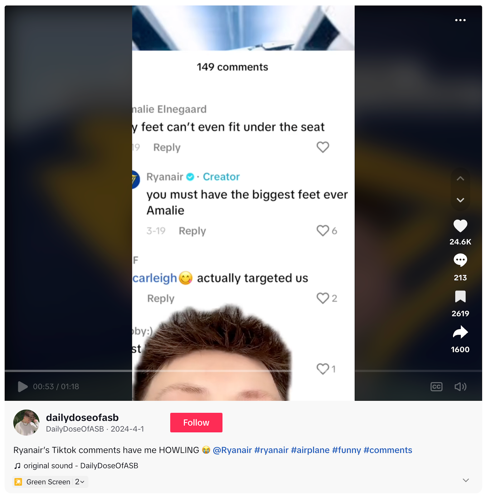 14 Best Social Media Campaigns to Inspire You in 2025 15 Ryanair's responses to user comments are highlighted in a content creator's roundup video.