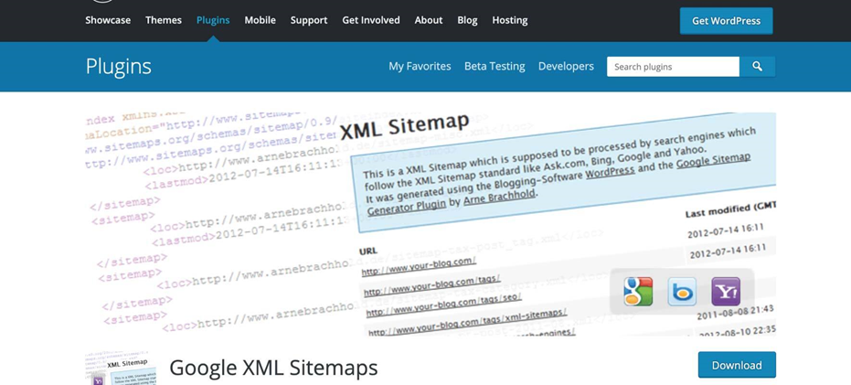 Meilleurs outils de génération de sitemap, Google XML Sitemaps