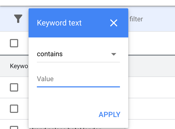 google keyword manager