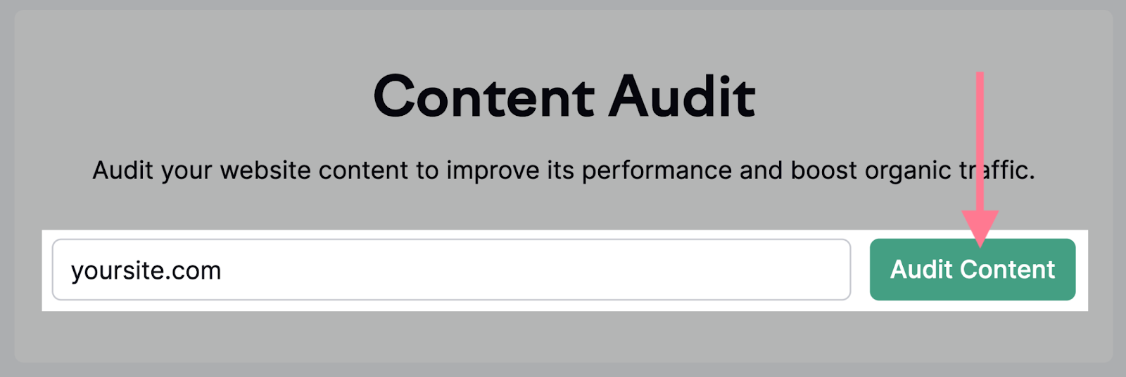 Content Audit tool