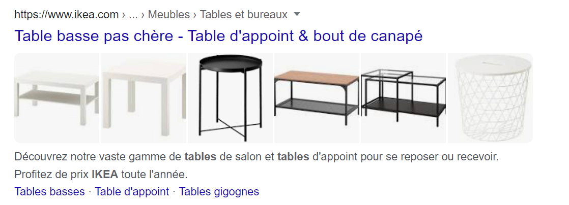 Title spécifique à une page Ikea