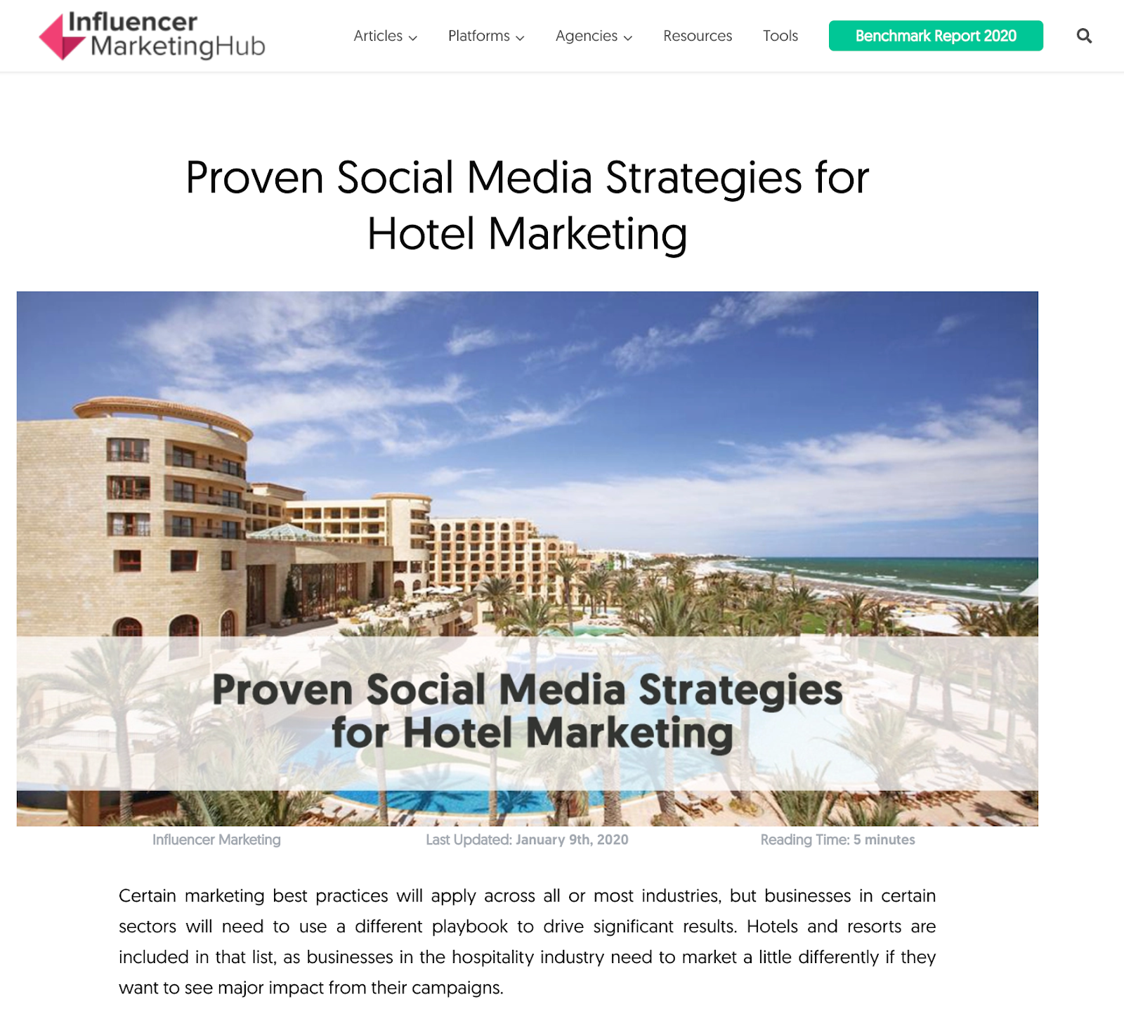 social media strategies for hotels