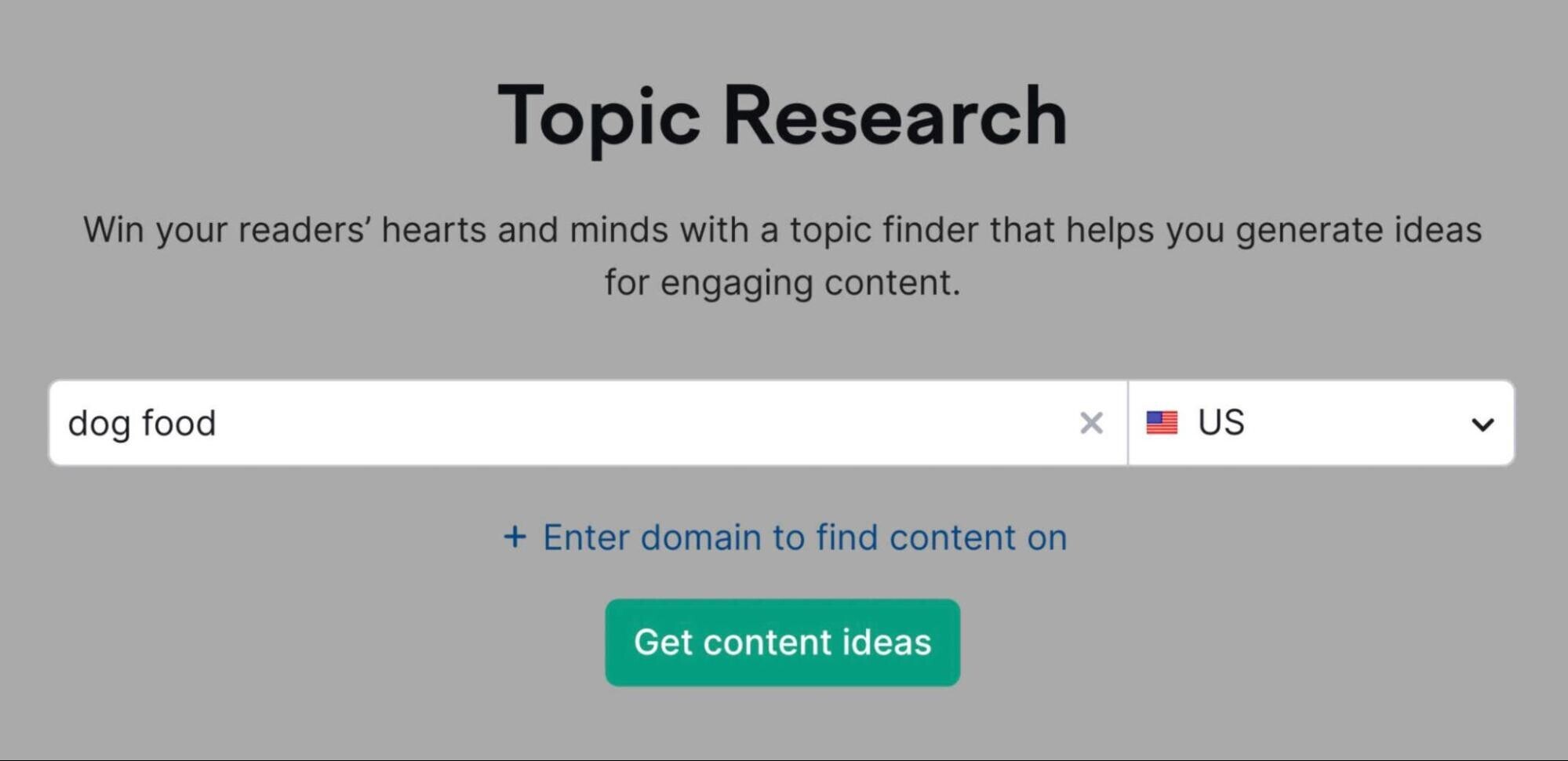 Topic Research tool
