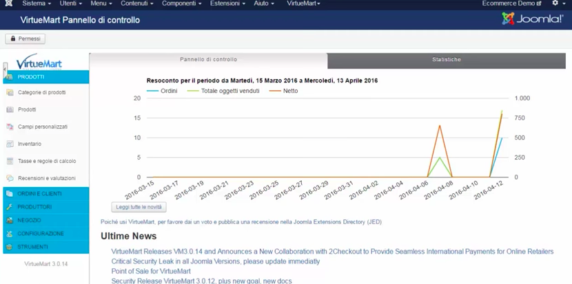 Installare Virtuemart su Joomla per il tuo e-commerce