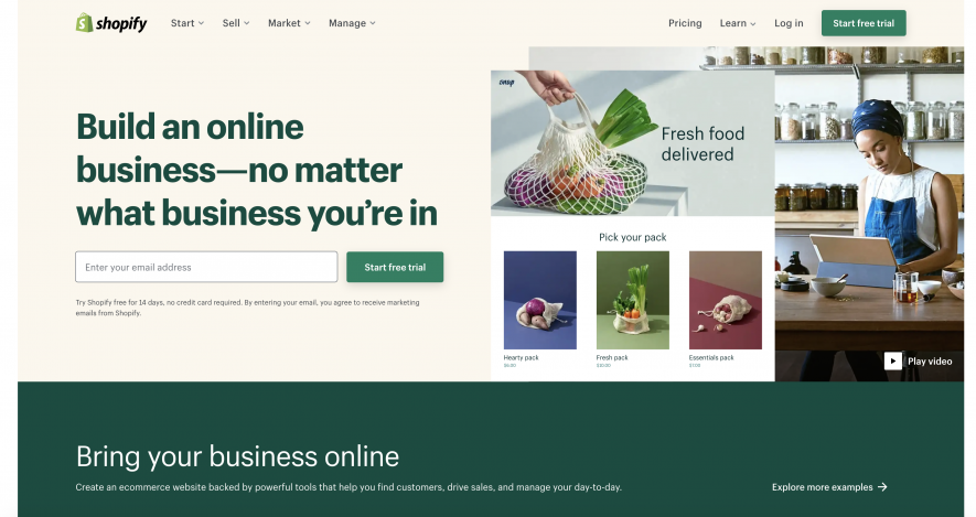 Chiến lược Content của Shopify