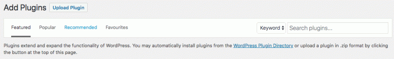 Upload WordPress plugins via WP