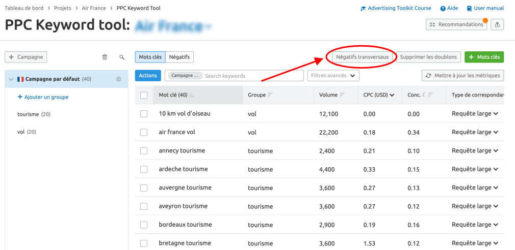 outil publicitaire semrush