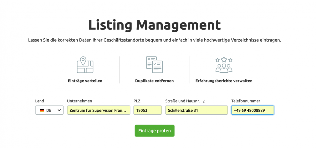 Listing Management Tool