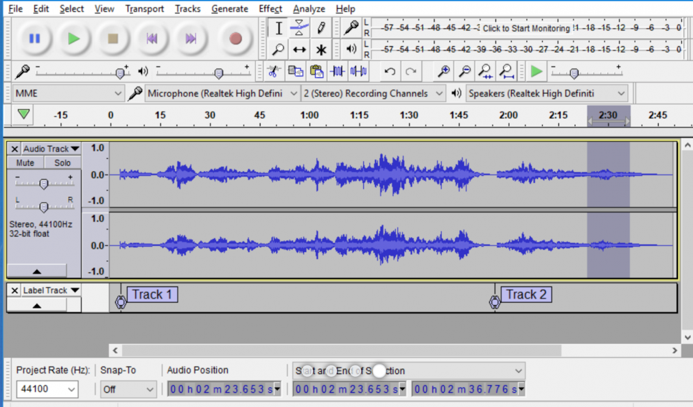 repurpose content with audacity