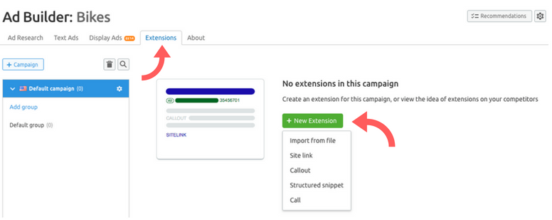 SEMrush Ad Builder: New Extension