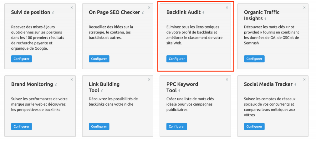 projets semrush