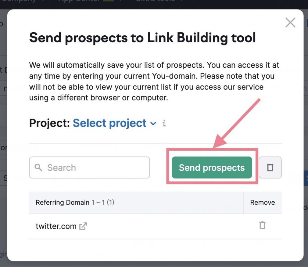 prospects link building tool