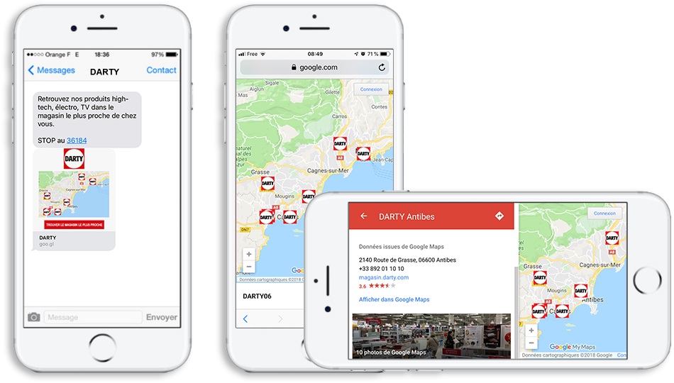 Campagne SMS "drive-to-store"