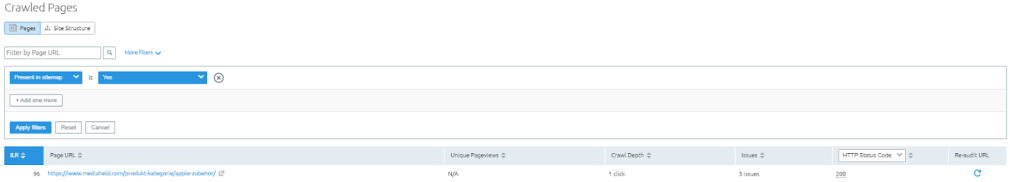 shopify sitemap