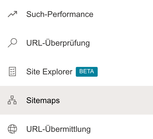 Bing Sitemaps Tab