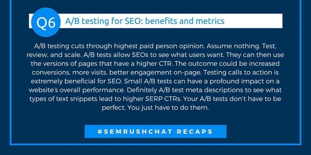 Data-Driven SEO And How To Master It! #Semrushchat