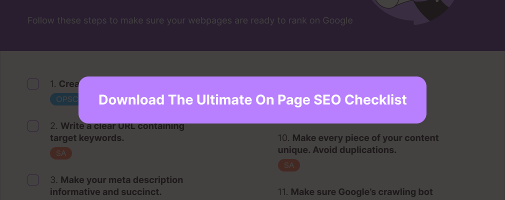 on-page-seo-checklist