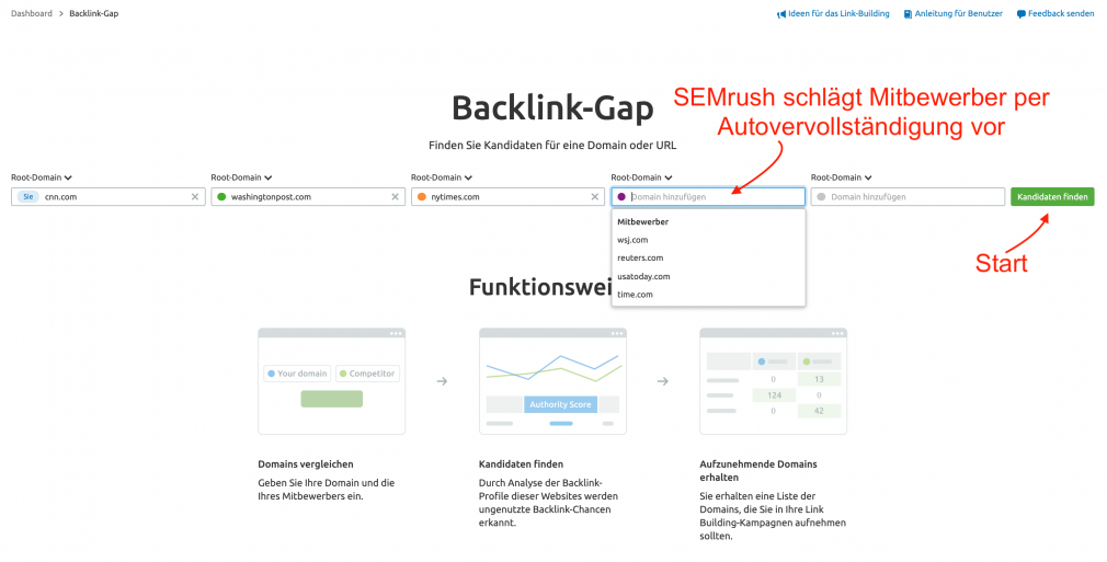 Backlink-Gap Tool
