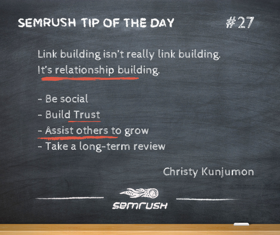 #27 Christy Kunjumon link building relationship building