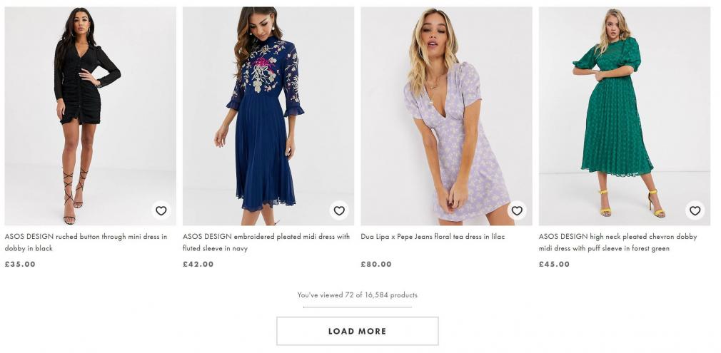 Using load more as a pagination option
