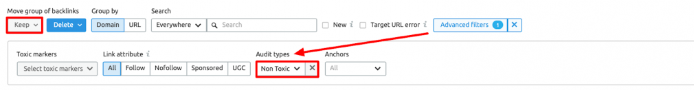 Advanced Filters example