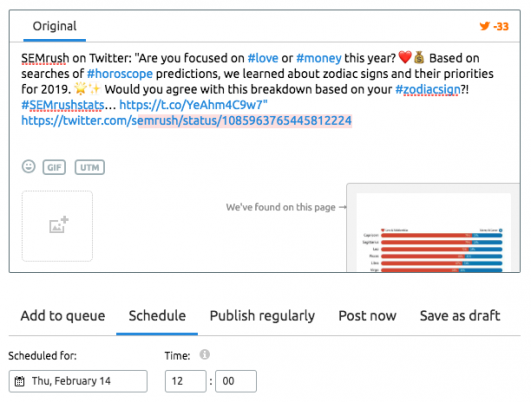 semrush for twitter