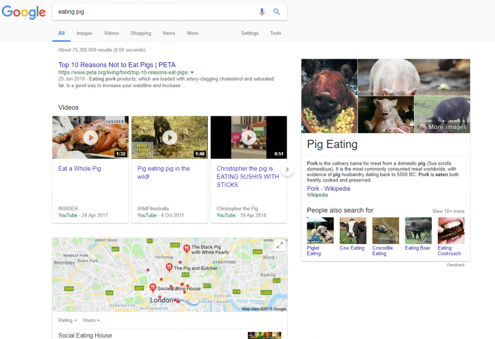 Search results for 'eating pig'