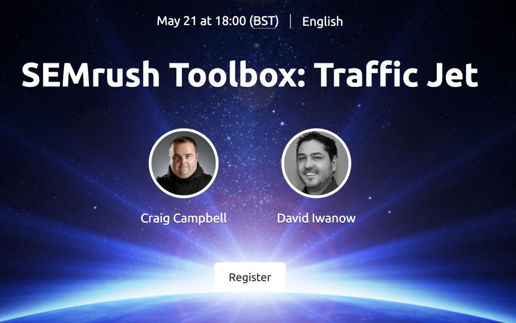 Webinar SEMrush Traffic Jet