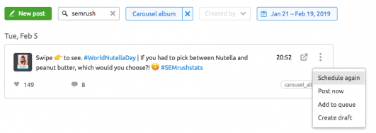 semrush for instagram