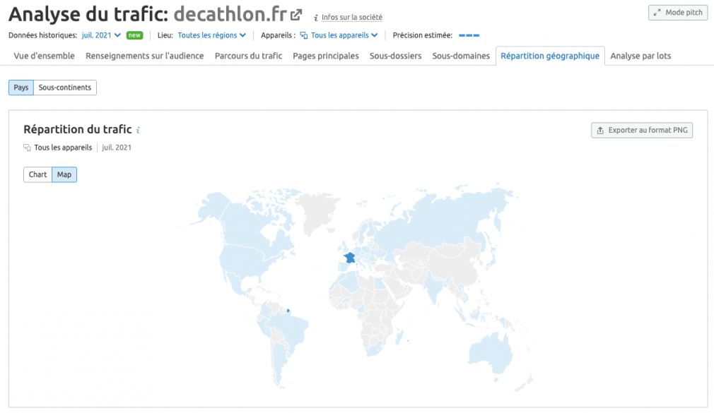 répartition géographique