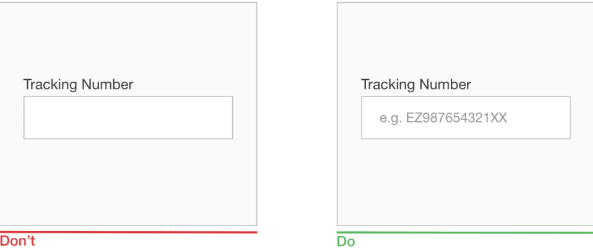 placeholder text mobile forms best practice