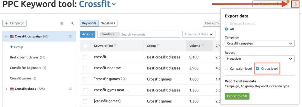 PPC Keyword Tool Recommendations representation  13