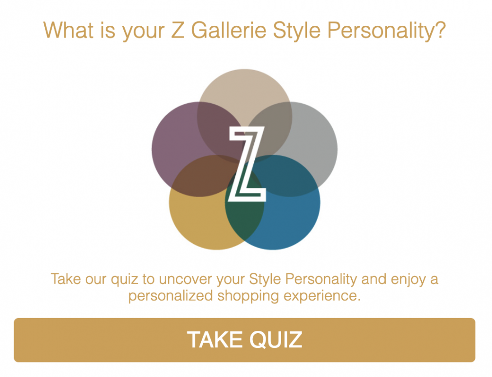 Z Gallerie Style quiz sulla personalità