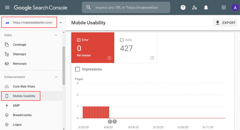Google mobile usability test results