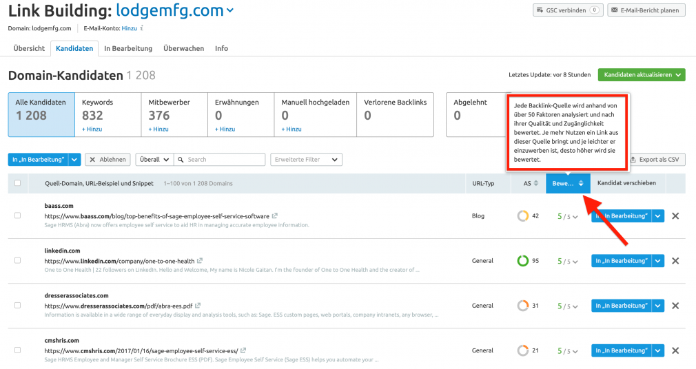 Link Building Tool Bewertung