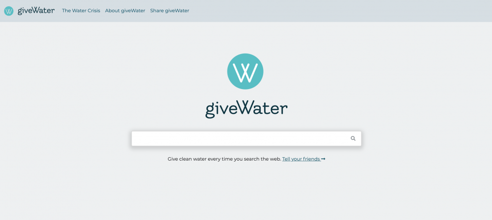 givewater search engine screenshot