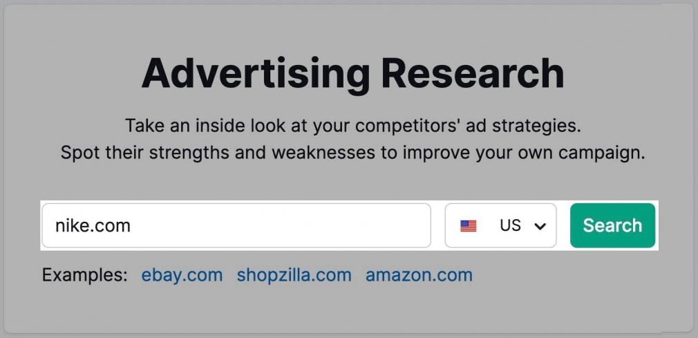 advertising research tool