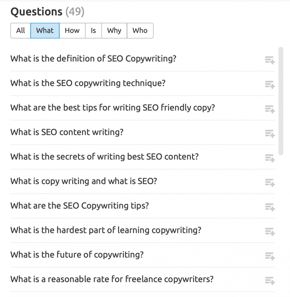 How to Find Popular Questions with SEMrush