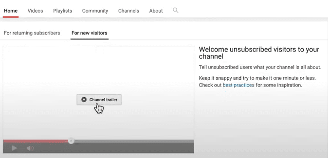 How to create a channel trailer on YouTube image