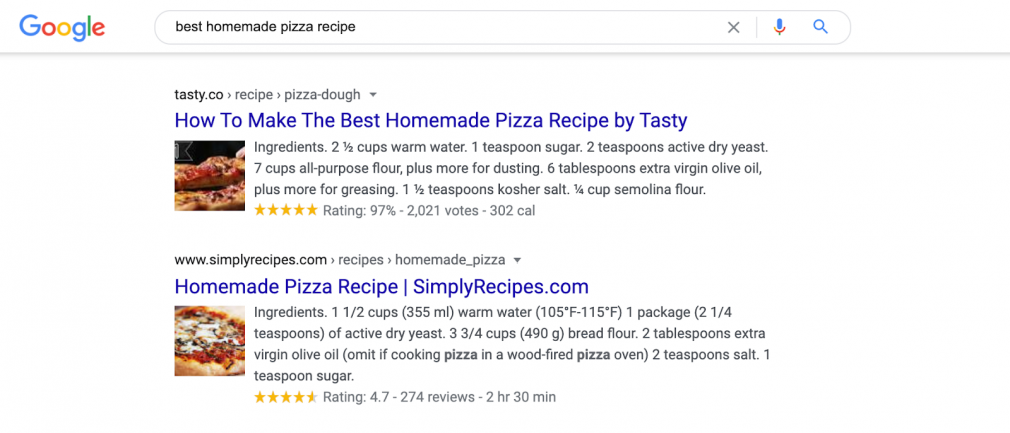 Goole Reviews SERP features