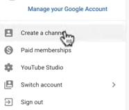 Hpw to create a channel on YouTube