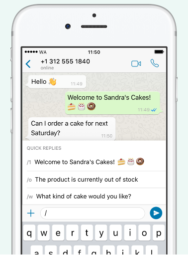 Respuestas rápidas Whatsapp Business