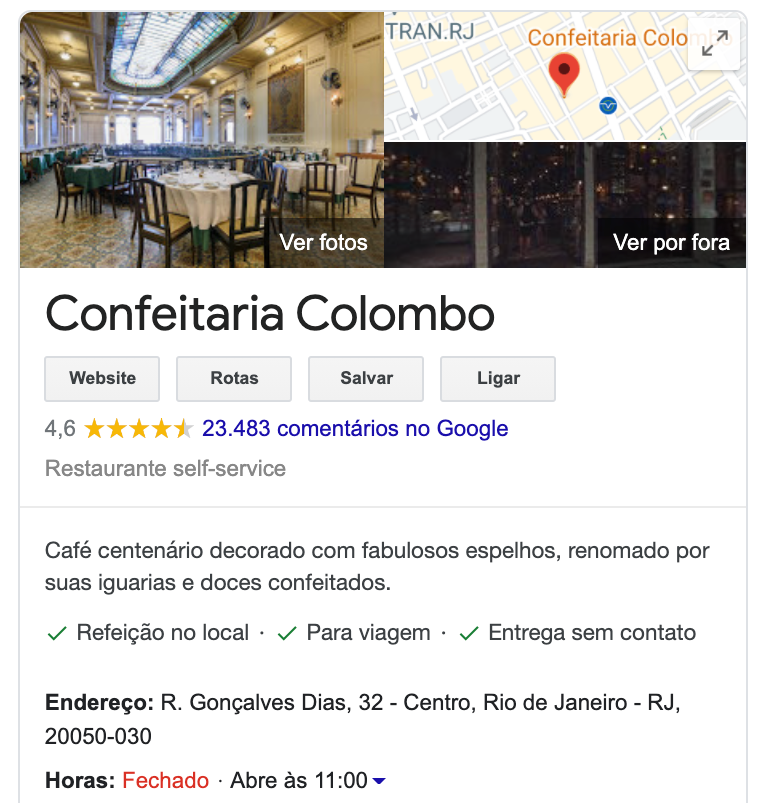 Google meu negócio painel