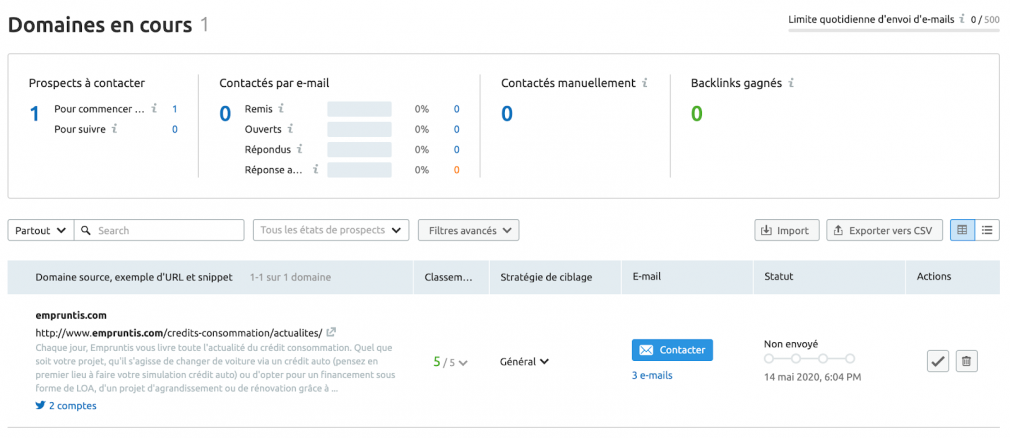 Brand Monitoring SEMrush
