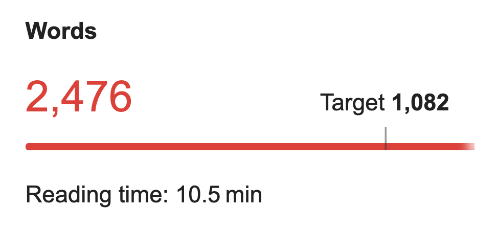 content length recommedations